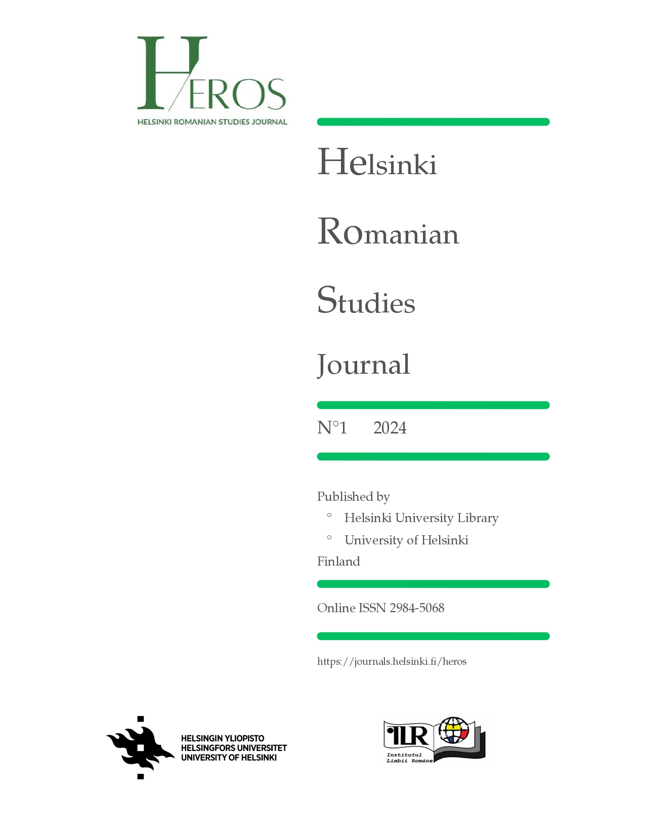 					View No. 1 (2024): Helsinki Romanian Studies Journal
				